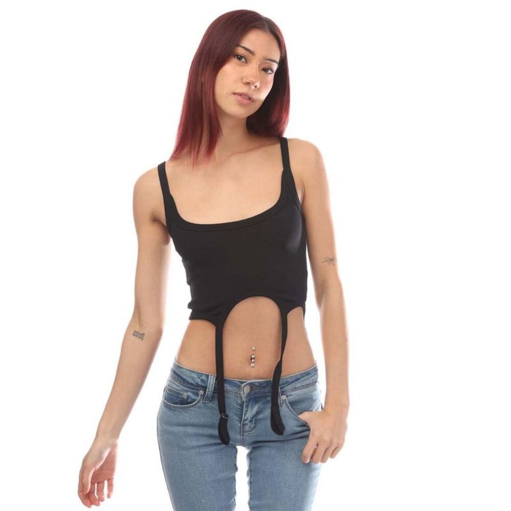 Heron Preston Womens/Ladies Slim Sleeveless Tank Top / Black